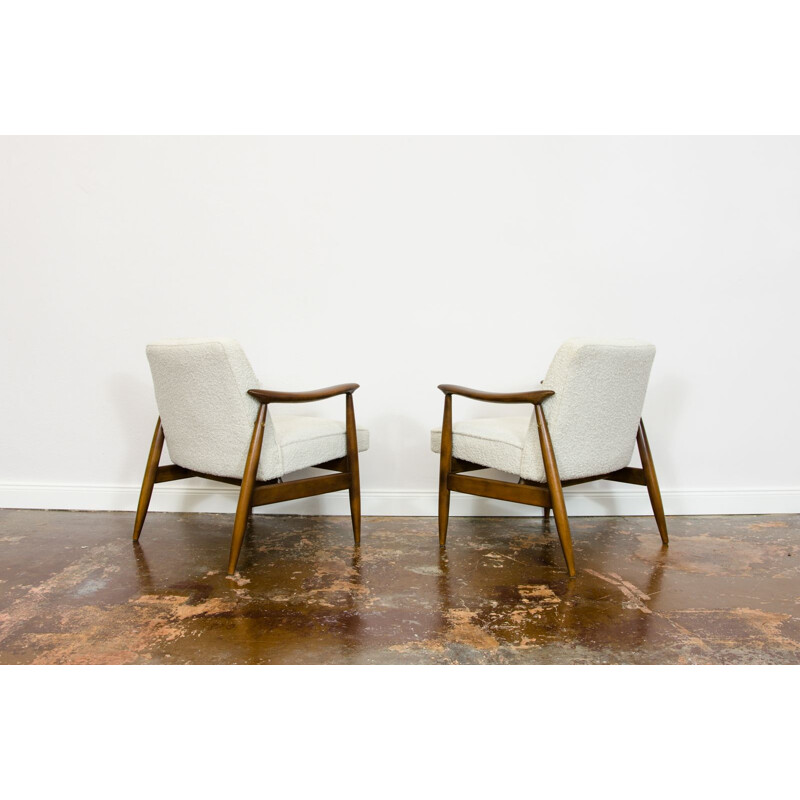 Pair of vintage armchairs by Juliusz Kędziorek for GFM 1960s