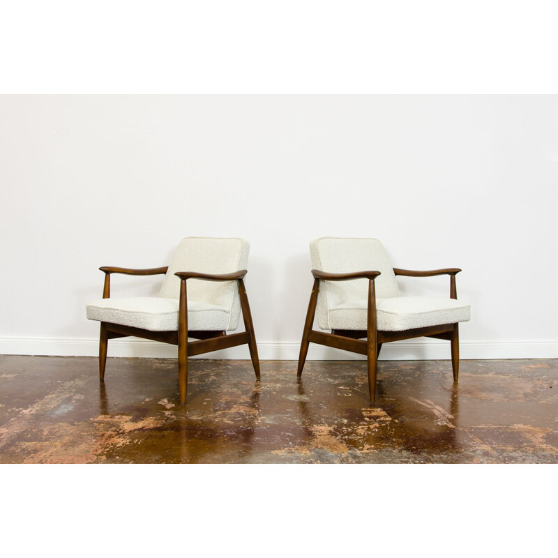 Pair of vintage armchairs by Juliusz Kędziorek for GFM 1960s