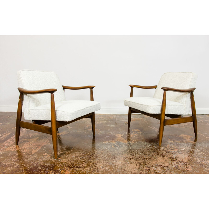 Pair of vintage armchairs by Juliusz Kędziorek for GFM 1960s