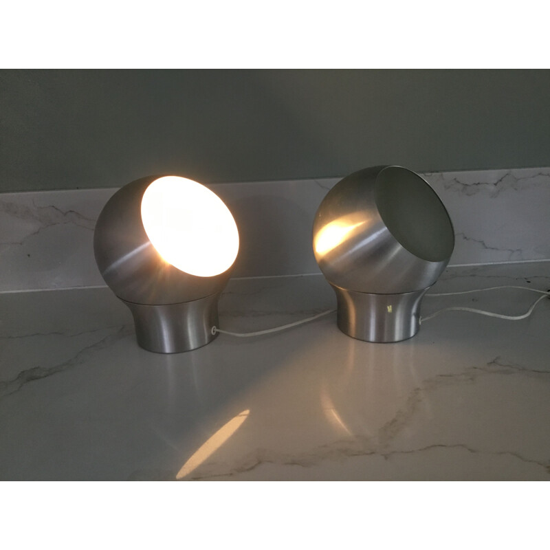 Pair of Hemi vintage wall lamps, Sweden 1970