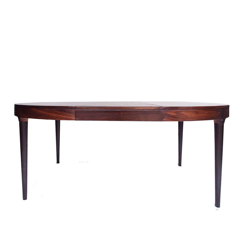 Vintage round table in Rio rosewood, Denmark 1950