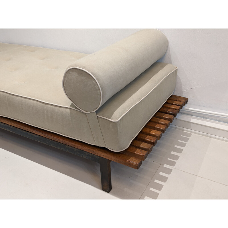 Vintage Cansado bench by Charlotte Perriand 1954s