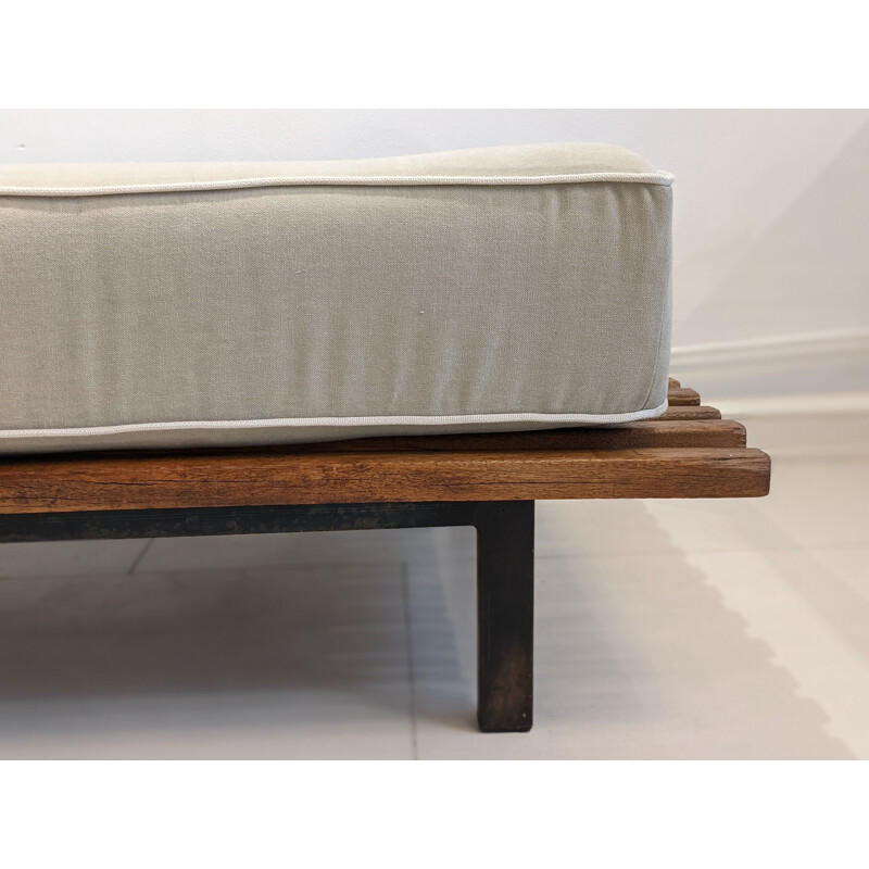 Vintage Cansado bench by Charlotte Perriand 1954s