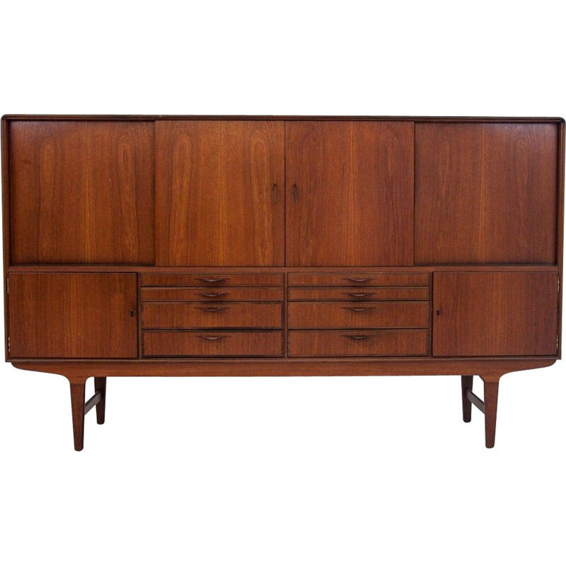 Vintage Highboard teak Danish 1960s