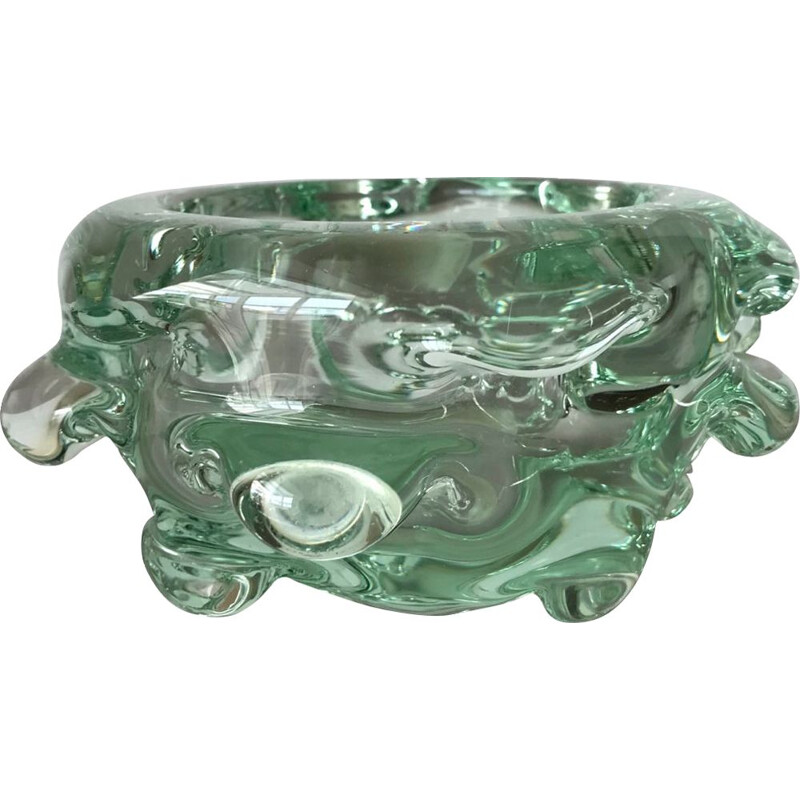 Vintage green bowl Murano