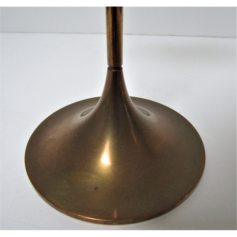 Vintage brass candlestick, Hi-Fi model, by Max Bruël for Torben Orskov, Denmark 1960