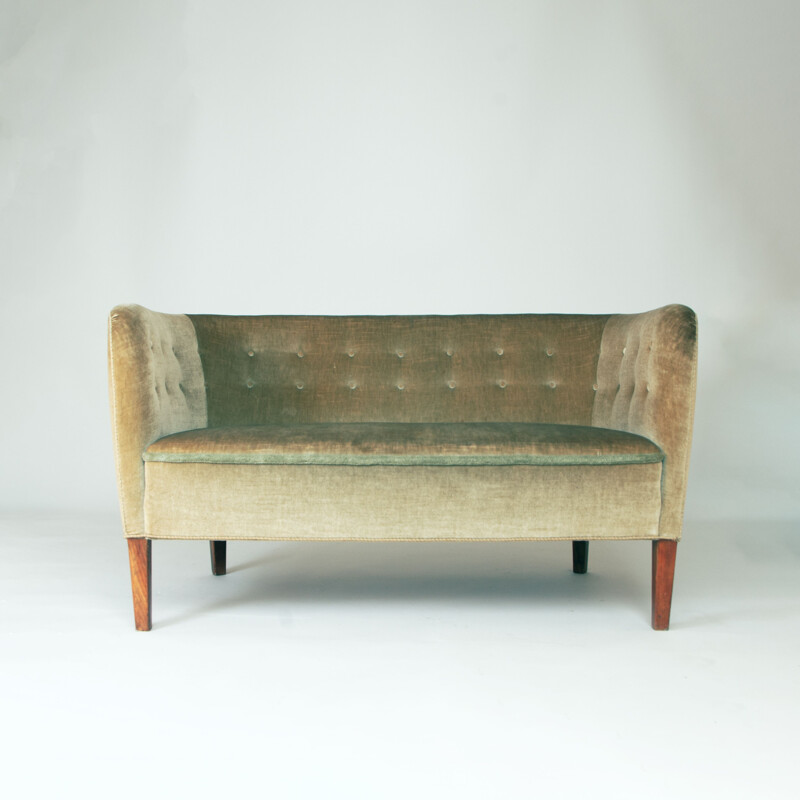 Vintage 2 Seater Sofa Danish 1960s