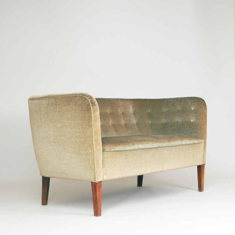 Vintage 2 Seater Sofa Danish 1960s
