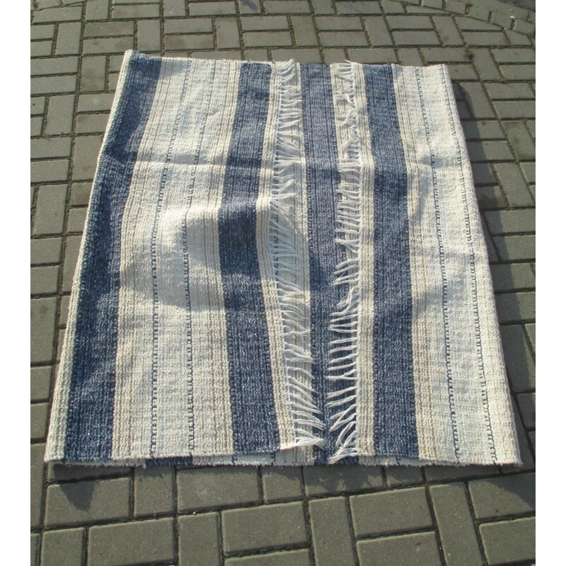 Vintage wollen tapijt, Zweden 1970