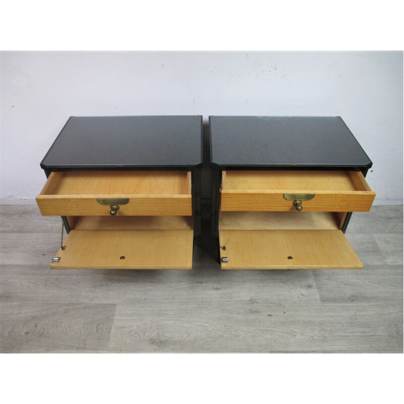 Pair of vintage bedside tables Germany 1960