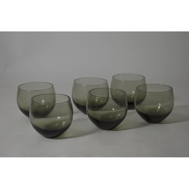 Set of 6 Scandinavian vintage table glasses