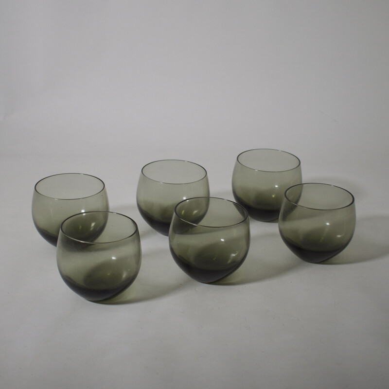 Set of 6 Scandinavian vintage table glasses