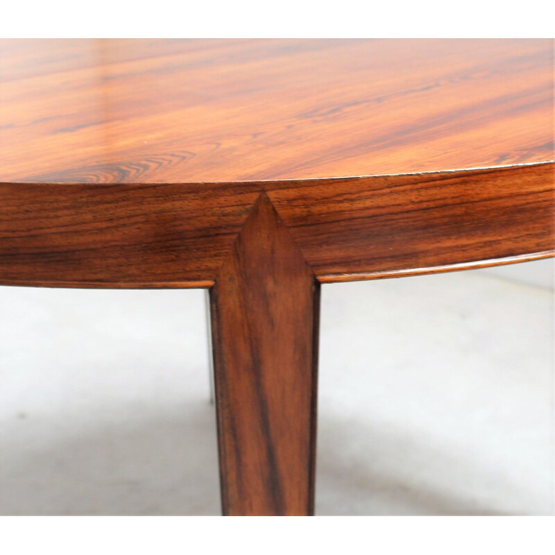 Vintage Rio rosewood table by Severin Hansen for Haslev Mobelsnedkeri, Denmark 1950