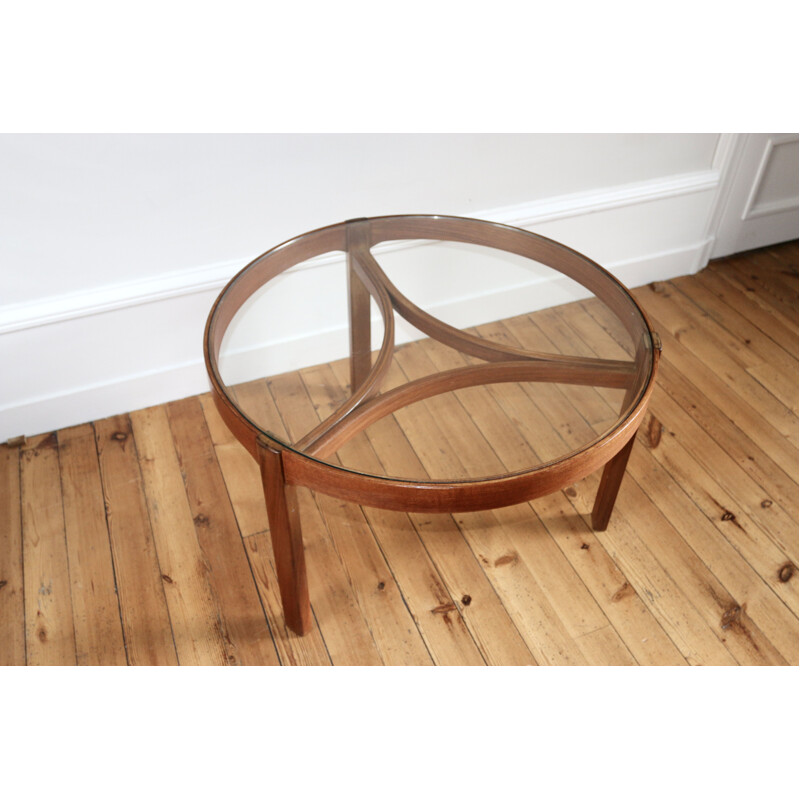 Vintage teak coffee table Nathan Scandinavian 1960s