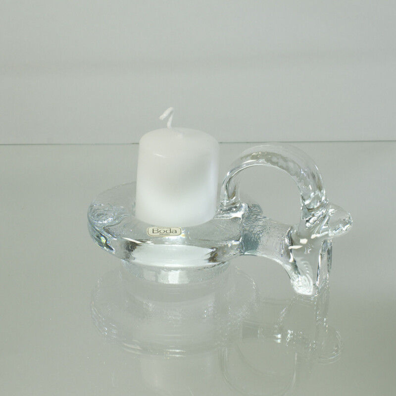 Vintage candlestick by Bertil Vallien for Kosta Boda Scandinavian