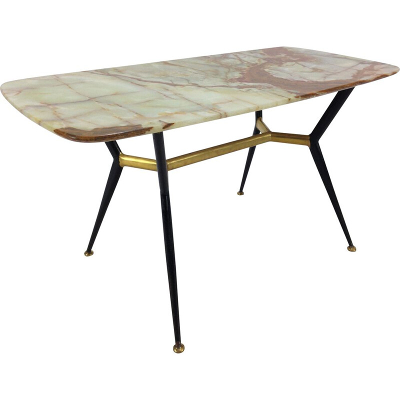 Vintage marble coffee table, Italy 1950