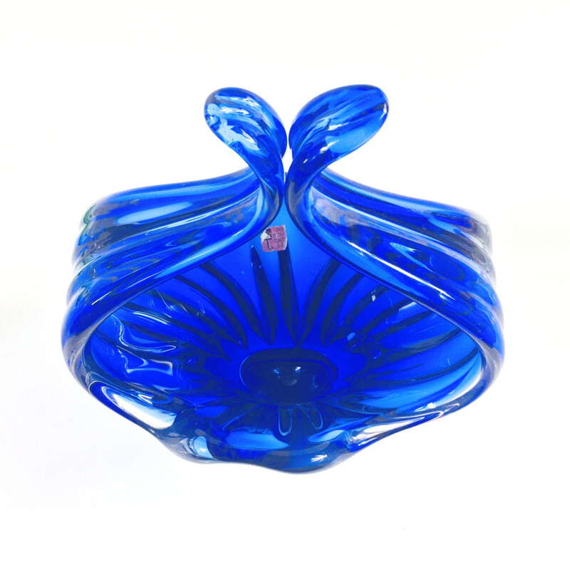 Vintage Centerpiece from Fratelli Toso Labelled Murano Glass 1960s