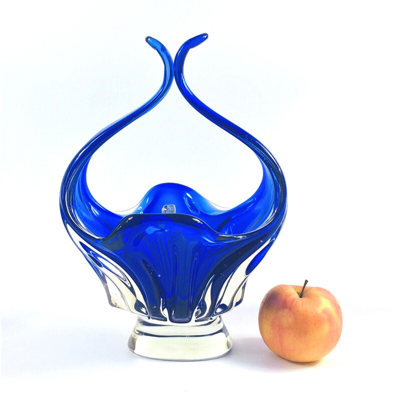 Vintage Centerpiece from Fratelli Toso Labelled Murano Glass 1960s