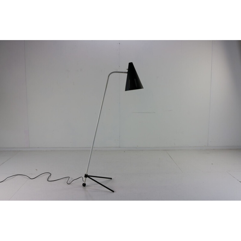 Vintage floorlamp by H Busquet for Hala Zeist 1950