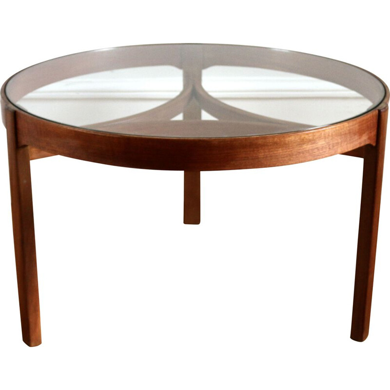 Vintage teak coffee table Nathan Scandinavian 1960s