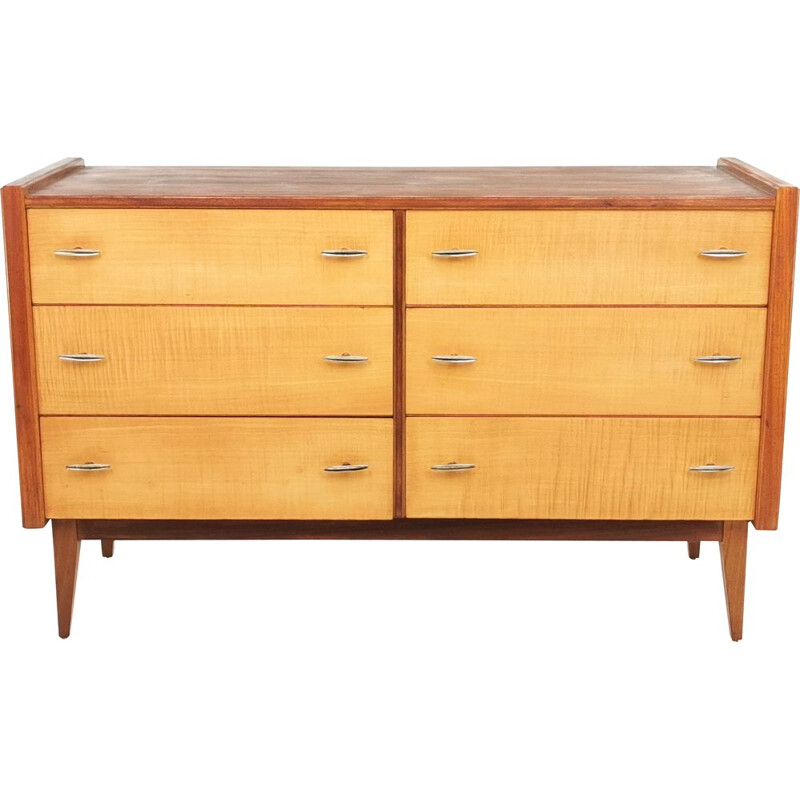 Vintage Alfred Cox for Heals Walnut Chest of Drawers Sideboard 1960s