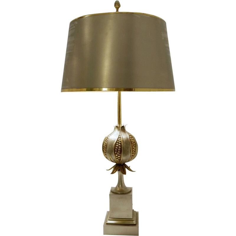 Vintage pomegranate table lamp from Maison Charles 1960s