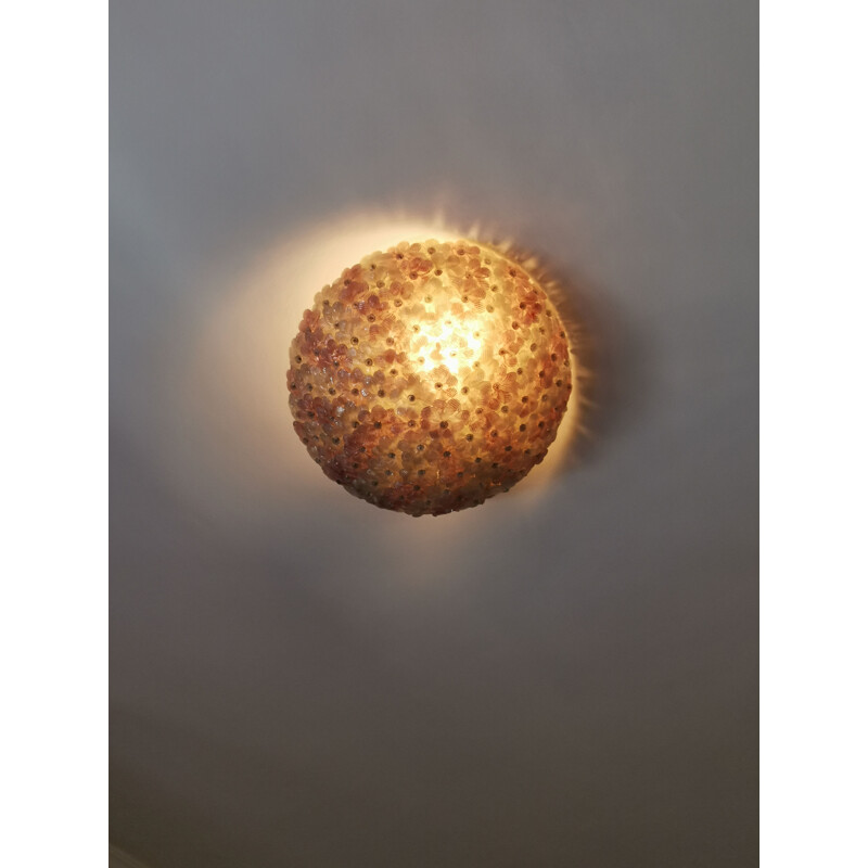 Vintage Murano glass ceiling lamp by Barovier & Toso 1960s