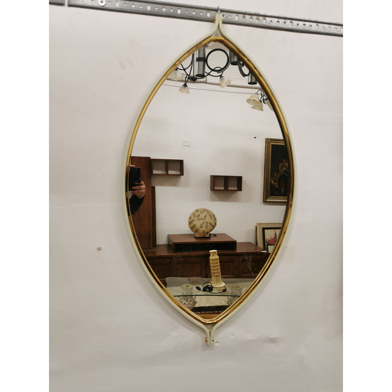 Consola Vintage com espelho de Tommaso Barbi, Itália 1970