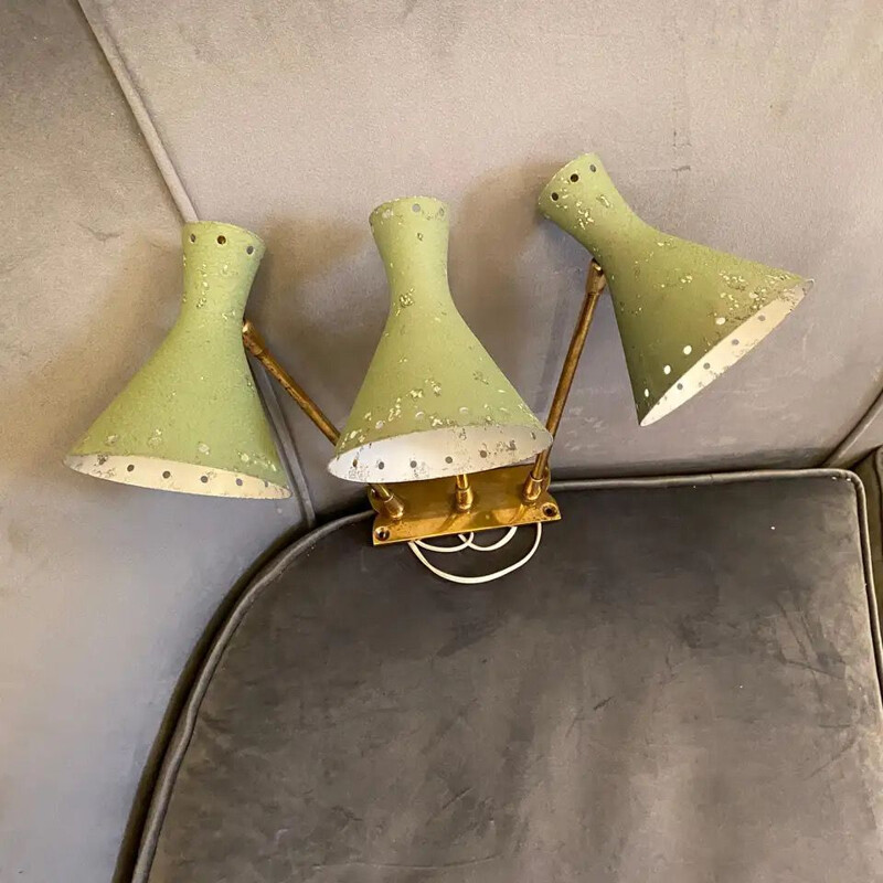 Mid-Century Modern Wall Sconce Italian 1950s