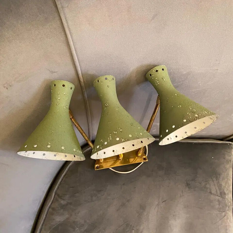 Mid-Century Modern Wall Sconce Italian 1950s