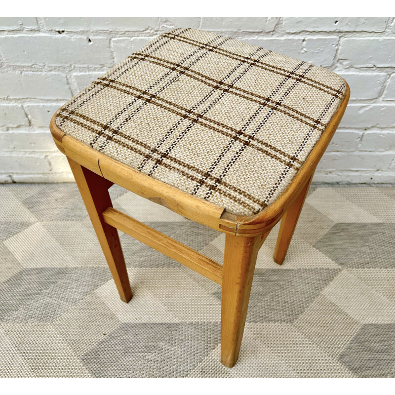 Vintage Wooden Kitchen Stool