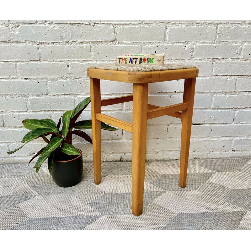 Vintage Wooden Kitchen Stool