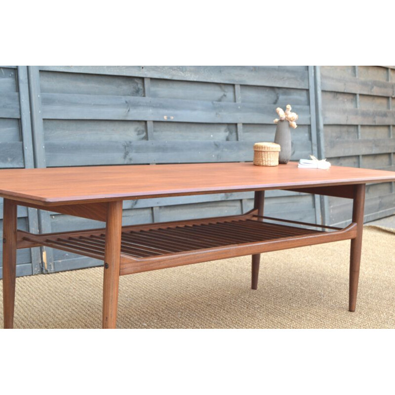 Large vintage coffee table by Kofod Larsen