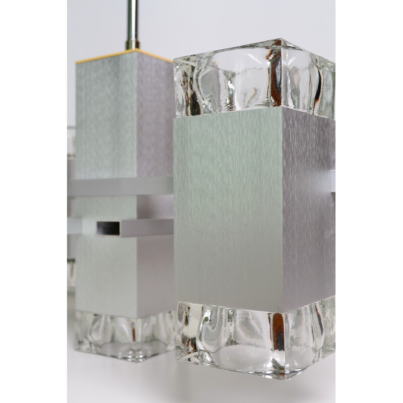 Lustre vintage cubic, Gaetano SCIOLARI - 1960