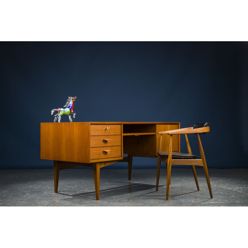 Vintage teak desk 1960s