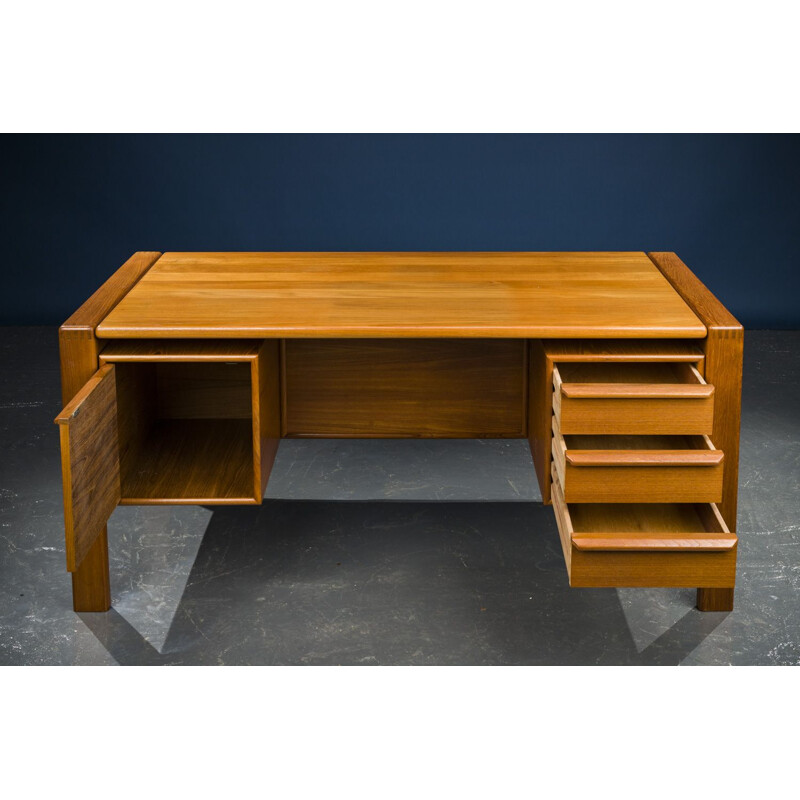 Vintage teak desk Danish 1960s