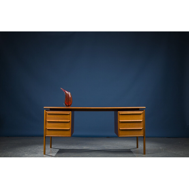 Bureau vintage en teck de Gasvig GV Mobler Danois 1960