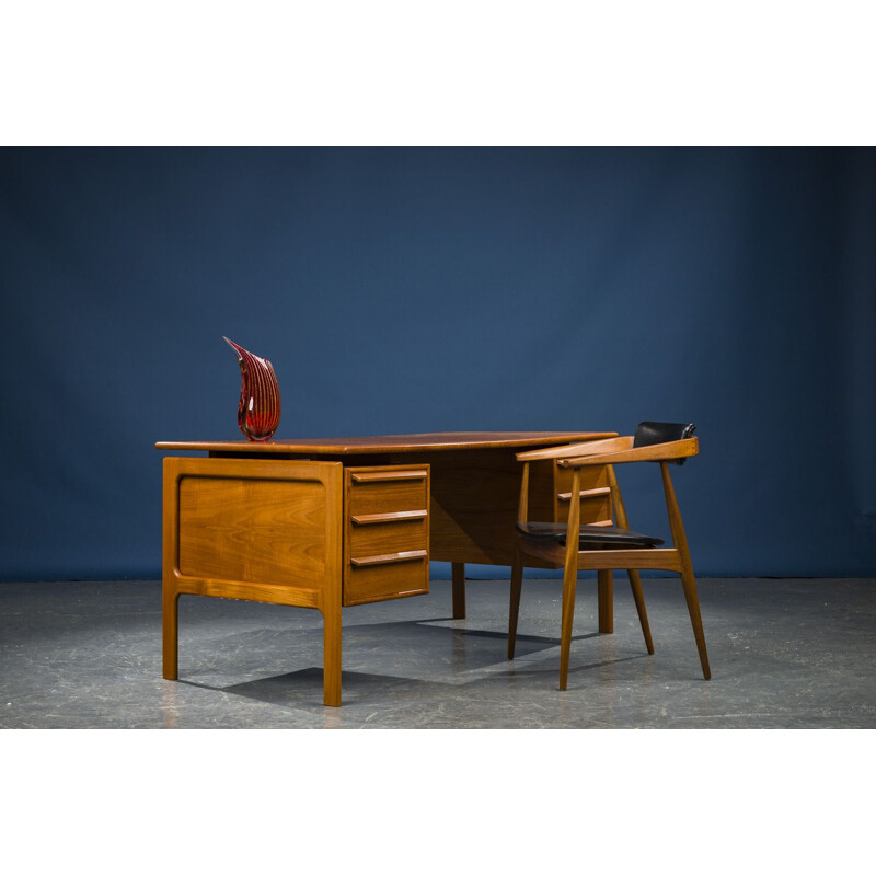 Bureau vintage en teck de Gasvig GV Mobler Danois 1960