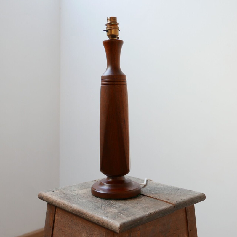 Vintage teak table lamp Denmark 1960s