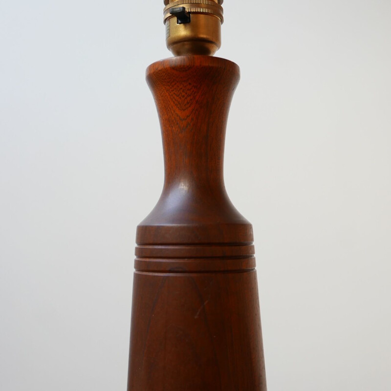 Lampada da tavolo vintage in teak Danimarca 1960