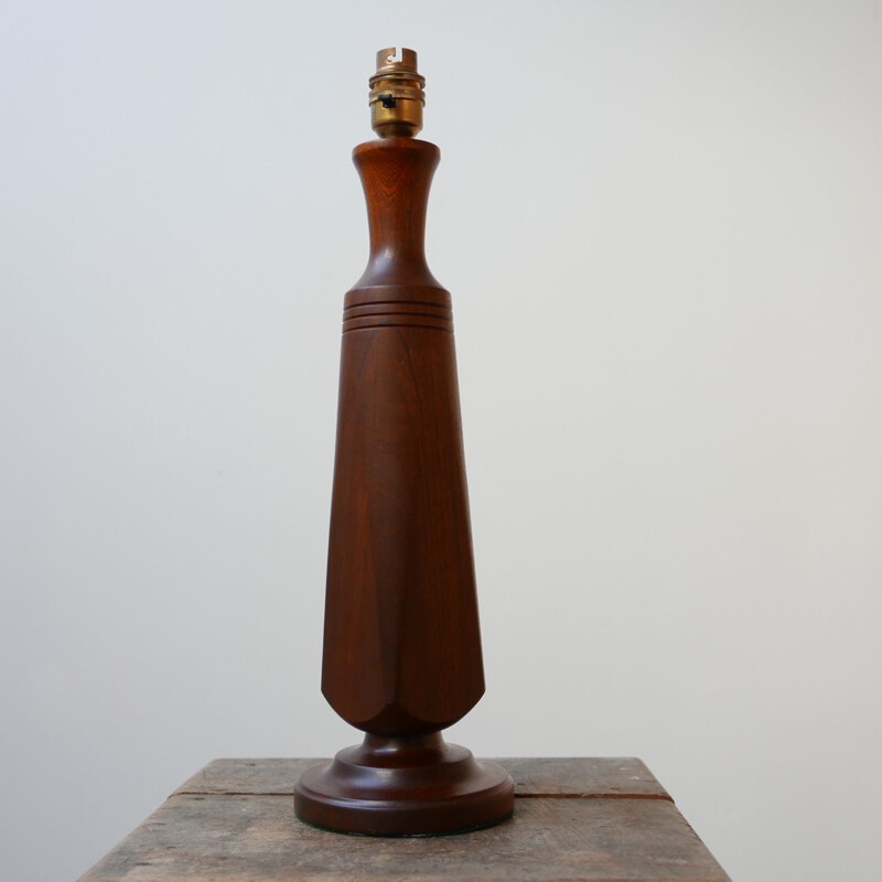 Vintage teak table lamp Denmark 1960s