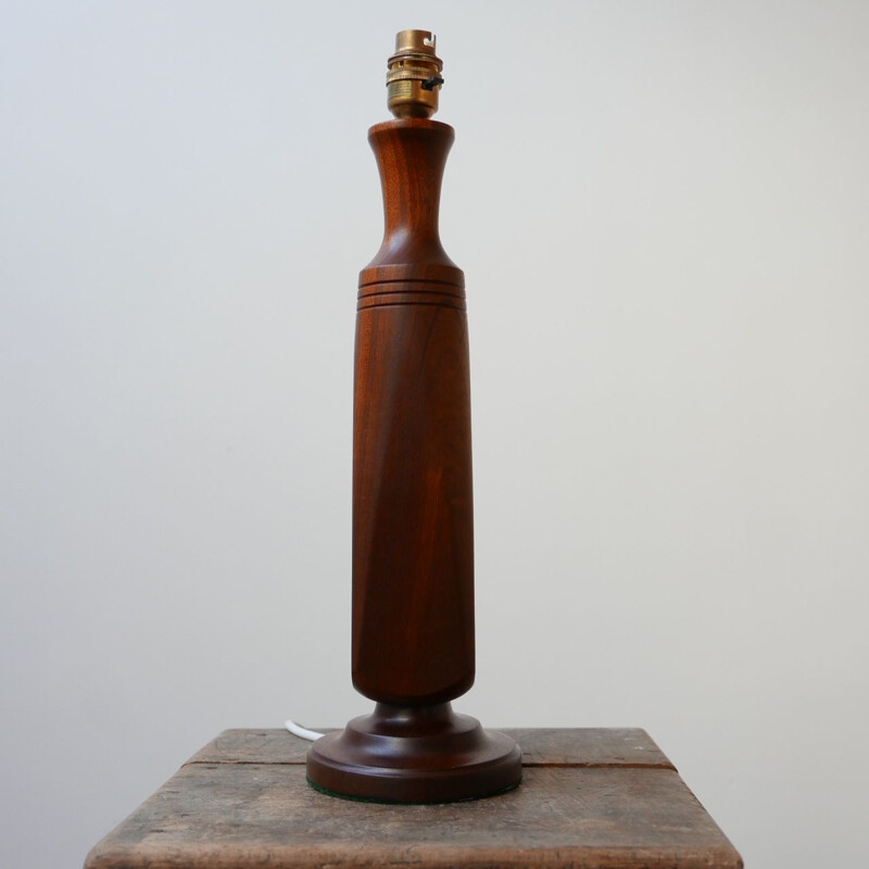 Vintage teak table lamp Denmark 1960s