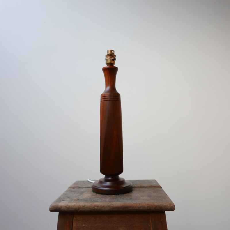 Vintage teak table lamp Denmark 1960s