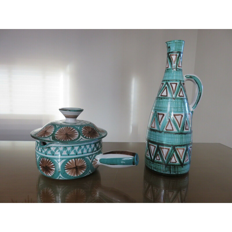 Vintage ceramic stove by Robert Picault 1950s