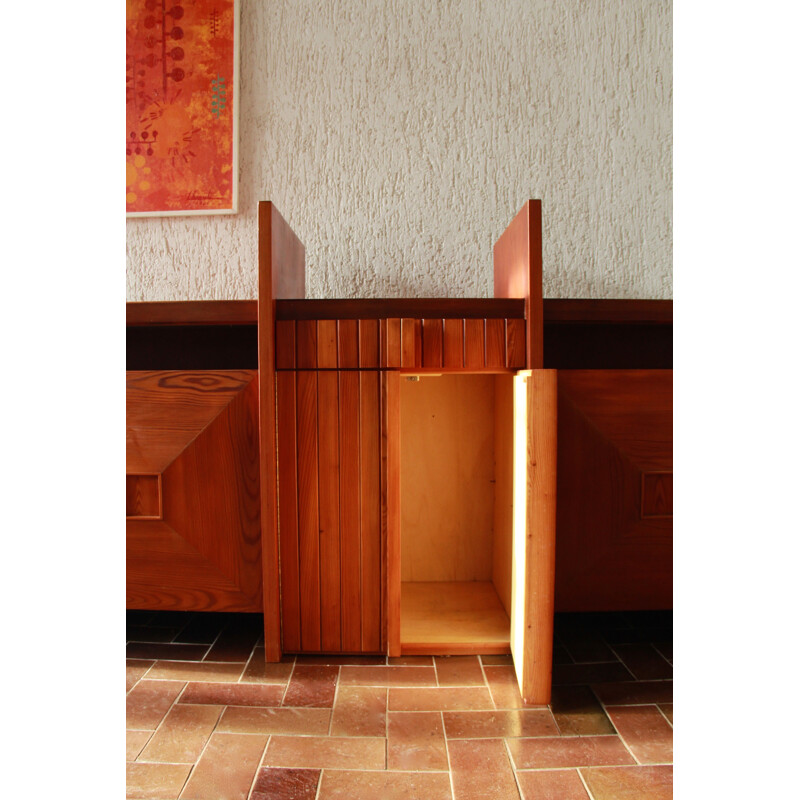 Vintage Rosewood Sideboard by CMG Italy 1970s