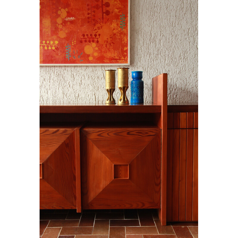 Vintage Rosewood Sideboard by CMG Italy 1970s