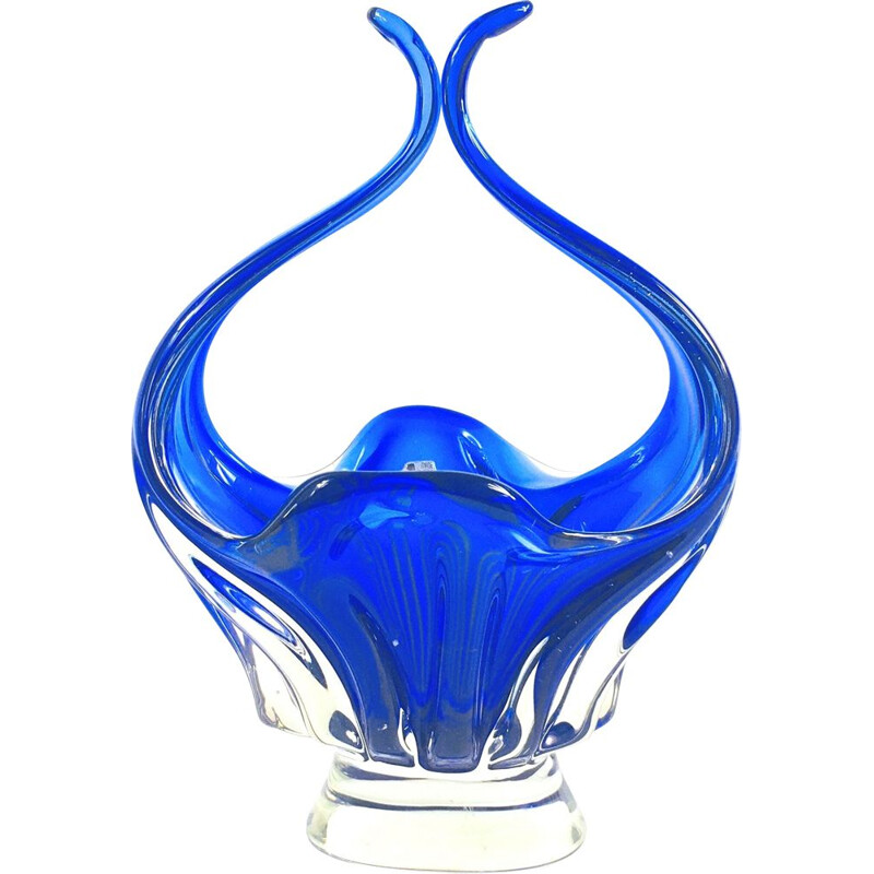 Vintage Centerpiece from Fratelli Toso Labelled Murano Glass 1960s