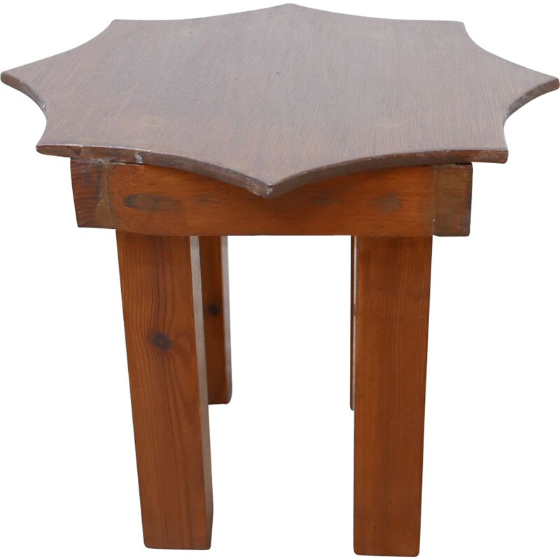 Table d'appoint vintage Post Modern Star 1970