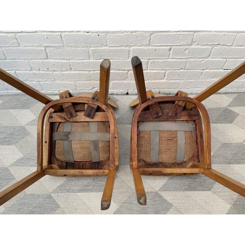 Vintage Pair of Kitchen Dining Chairs
