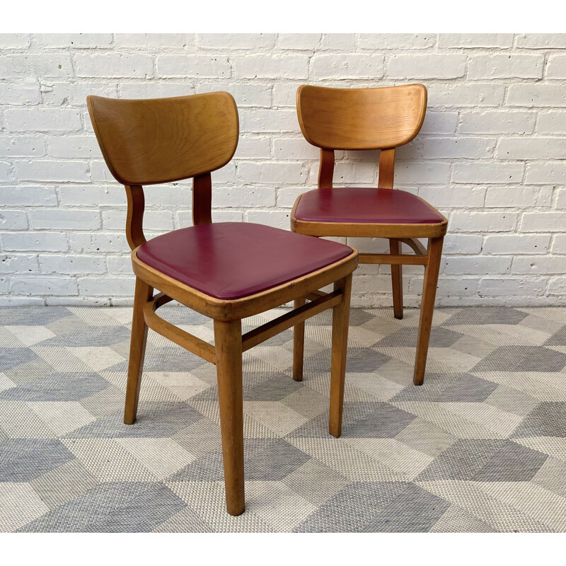 Vintage Pair of Kitchen Dining Chairs